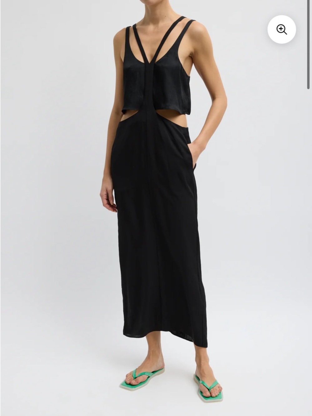 Tibi - Summer Acetate Crinkle Overall Skirt - size 08